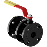 Краны шаровые разборные фланцевые с рукояткой, сталь 09г2с