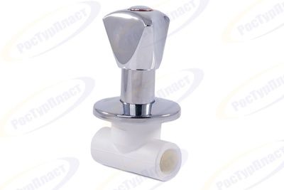 Вентиль PPR с хромированной удлиненной ручкой LUX, RTP (РосТурПласт) В Нижнекамске