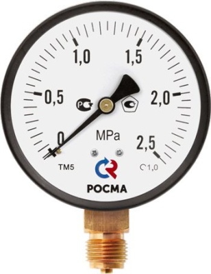 Манометр, Тип ТМ серия 10, общетехнический, с повышенным классом точности, Росма В Нижнекамске