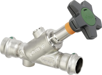 Наклонный вентиль Easytop Inox (полнопроходной) с SC‑Contur, модель 2337.5, Viega В Нижнекамске