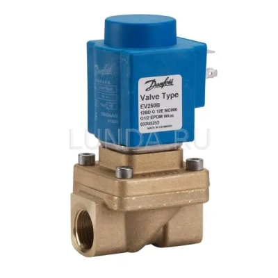 Клапан соленоидный EV250B с принудительным подъемом, с катушкой, Danfoss В Нижнекамске